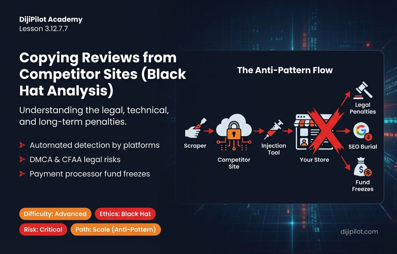 3.12.7.7 - Copying reviews from other sites onto your pages? (Difficulty: Advanced | Ethics: Black Hat | Path: Scale)