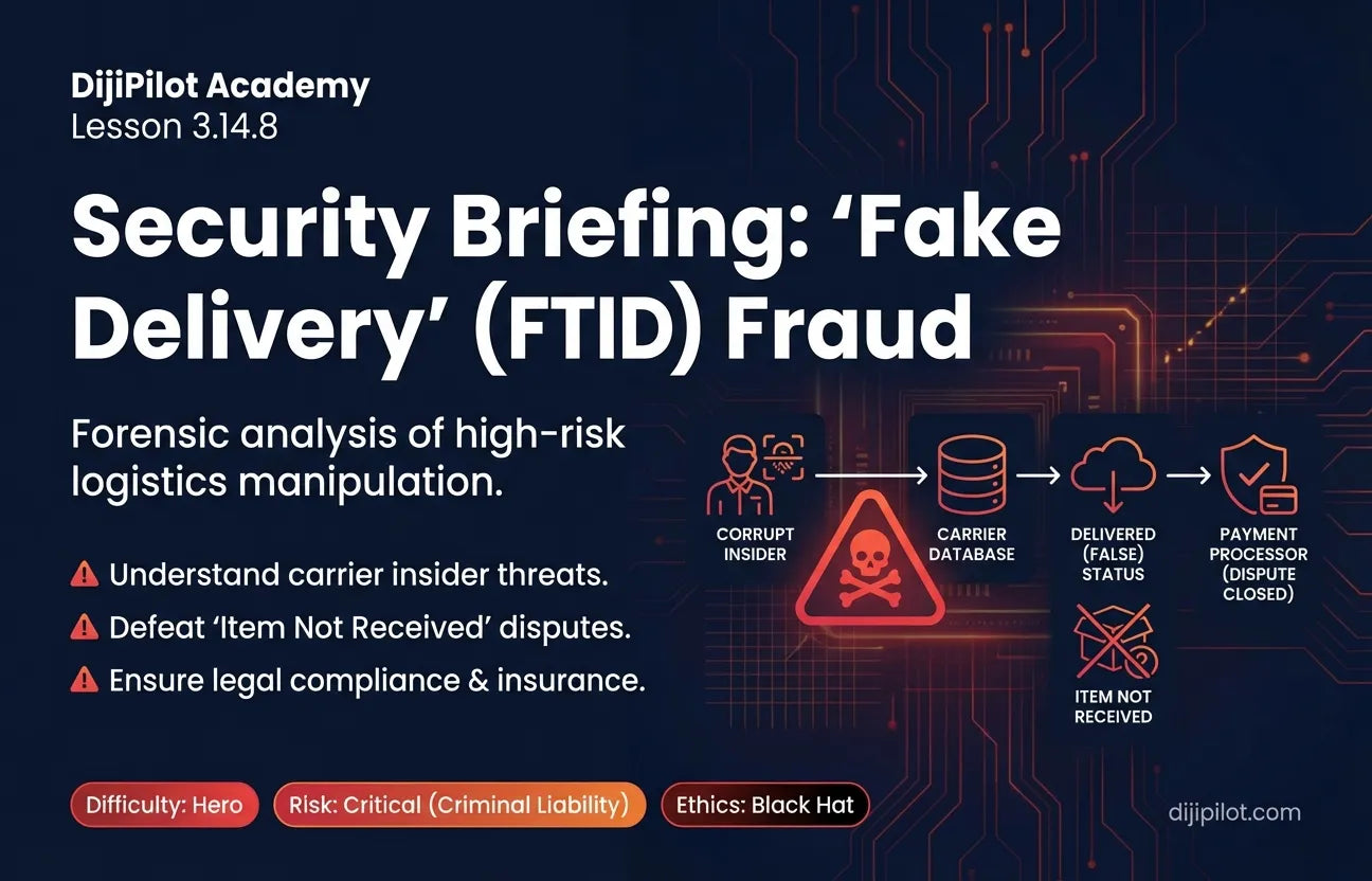 3.14.8 - Fake Delivery Scans: Using corrupt insiders or software to mark lost packages as "Delivered" (Difficulty: Hero | Ethics: Black Hat | Path: Scale)
