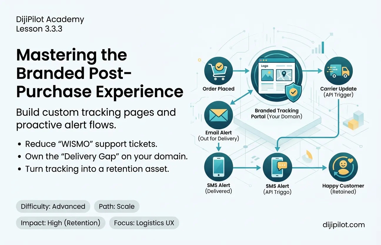 3.3.3 - How to Build a Branded E-commerce Order Tracking Page & Proactive Notifications (Difficulty: Advanced | Path: Scale)