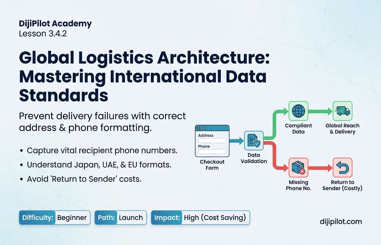 3.4.2 - International Address & Phone Formatting Requirements by Market (Difficulty: Beginner | Path: Launch)
