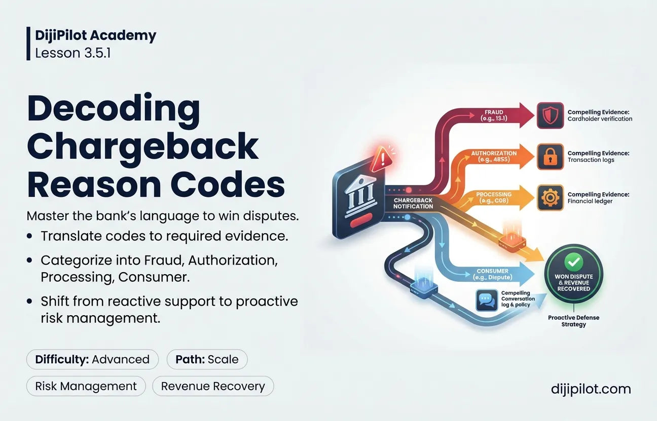 3.5.1 - Understanding Chargeback Reason Codes (Difficulty: Advanced | Path: Scale)