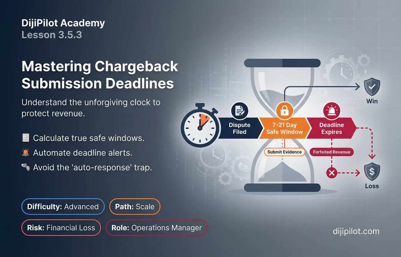 3.5.3 - Understanding Chargeback Submission Deadlines (Difficulty: Advanced | Path: Scale)