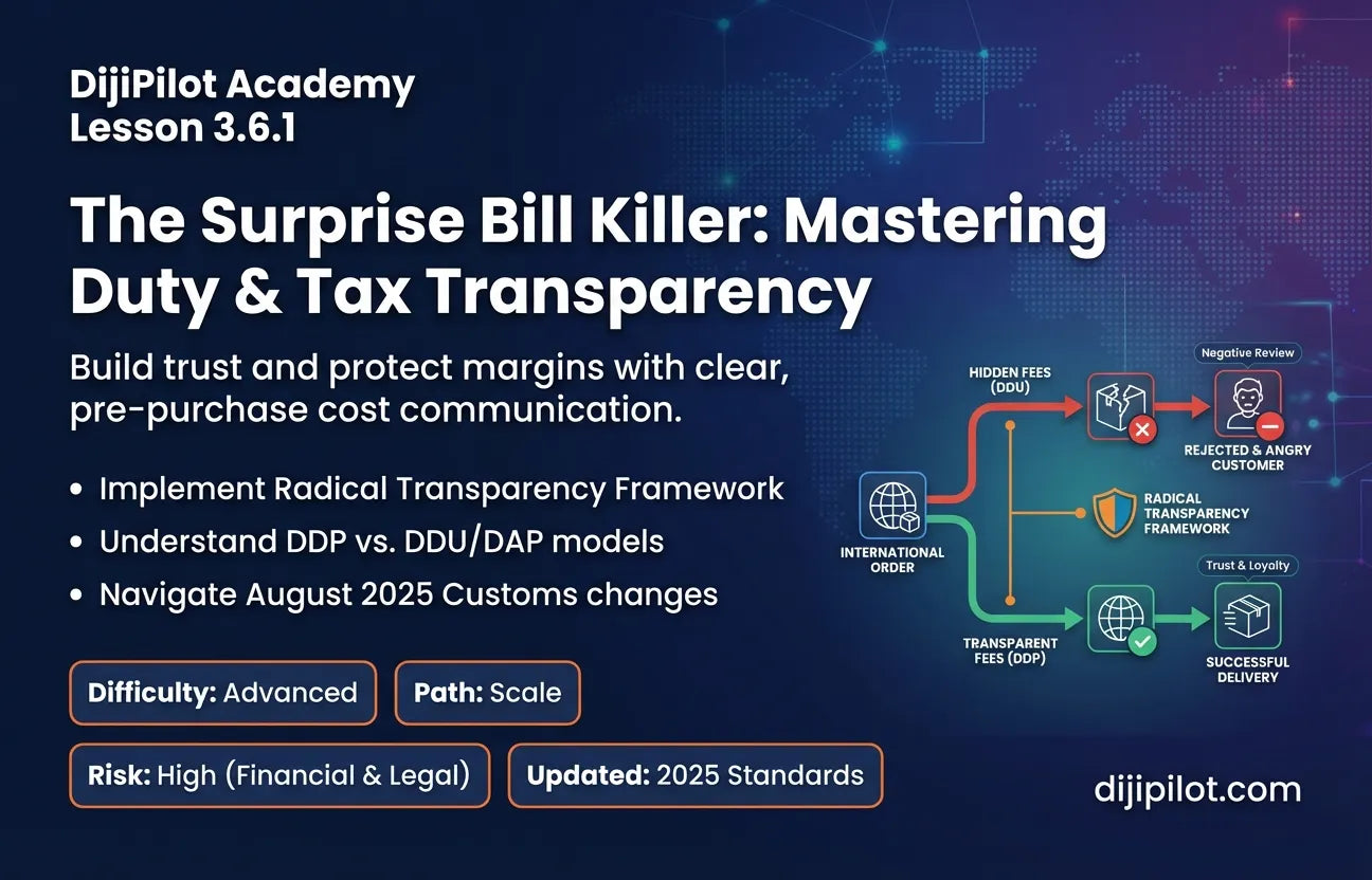 3.6.1 - How to Set Customer Expectations for Duties & Taxes (Difficulty: Advanced | Path: Scale)