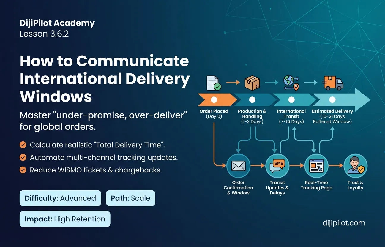 3.6.2 - How to Communicate International Delivery Windows (Difficulty: Advanced | Path: Scale)