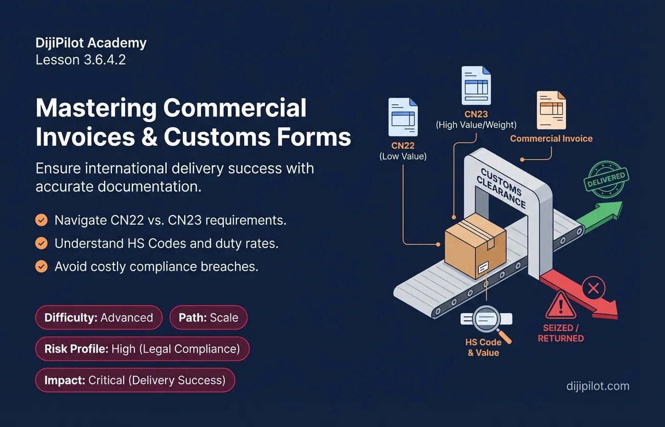 3.6.4.2 - Understanding Commercial Invoices & Customs Forms (Difficulty: Advanced | Path: Scale)