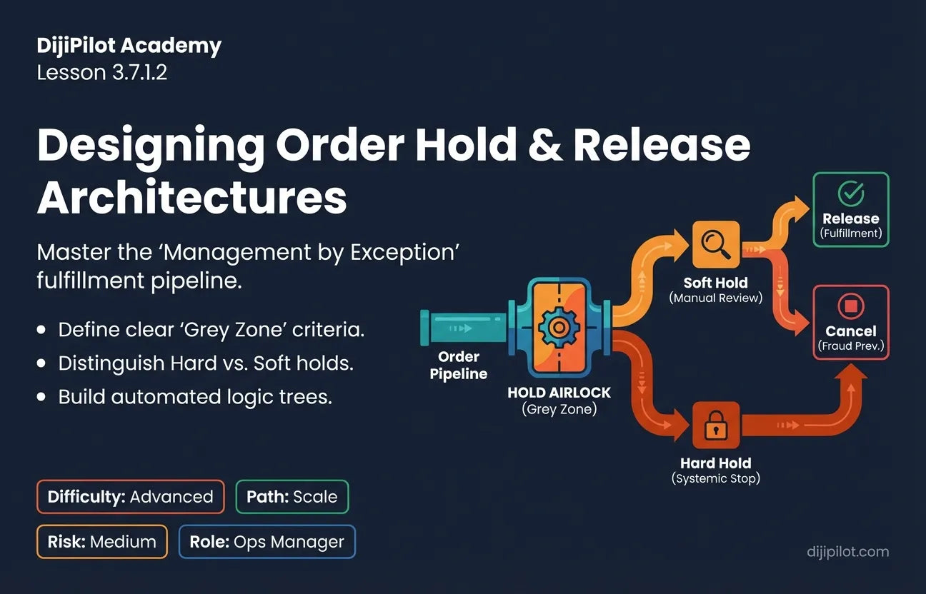 3.7.1.2 - How to Create Order Hold & Release Criteria for Risky E-commerce Orders (Difficulty: Advanced | Path: Scale)