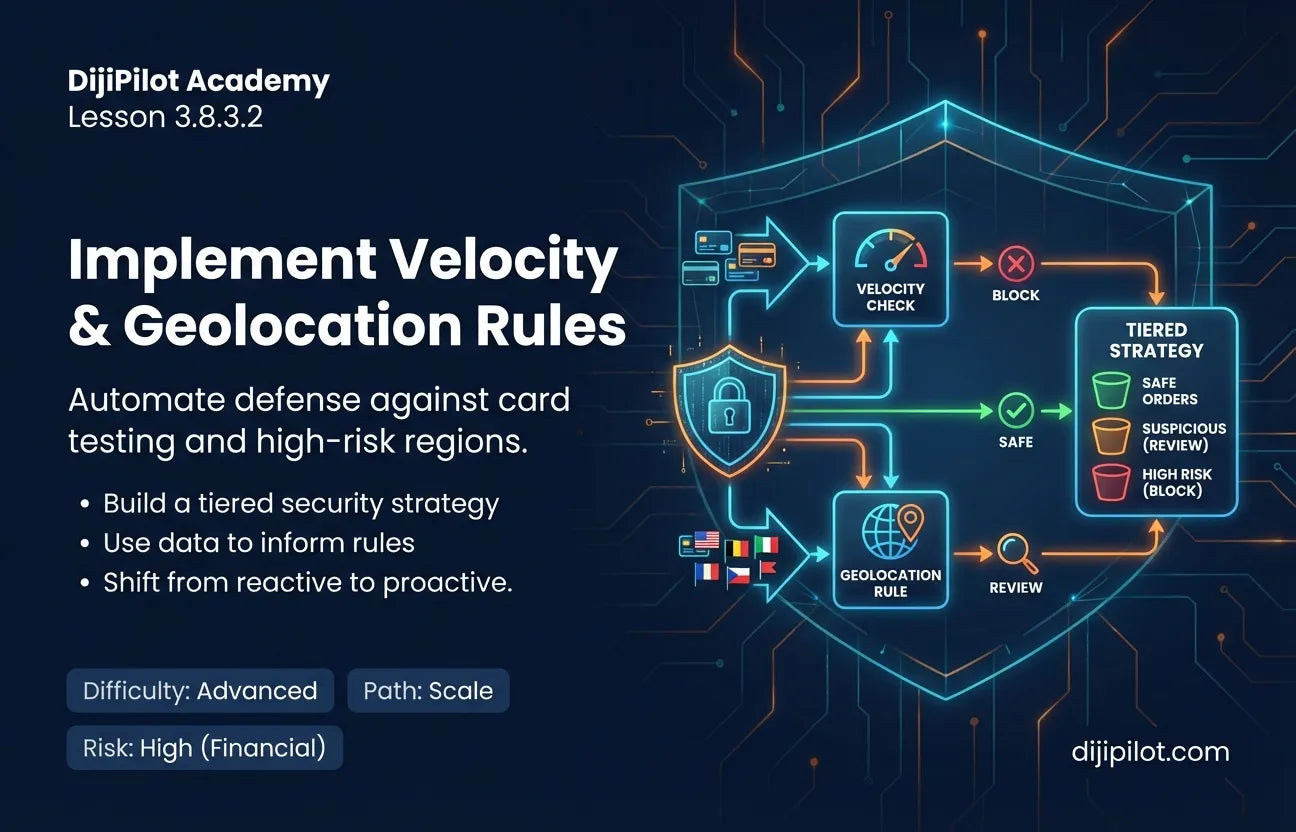 3.8.3.2 - What are Velocity & Geolocation Fraud Rules for E-commerce Transactions? (Difficulty: Advanced | Path: Scale)