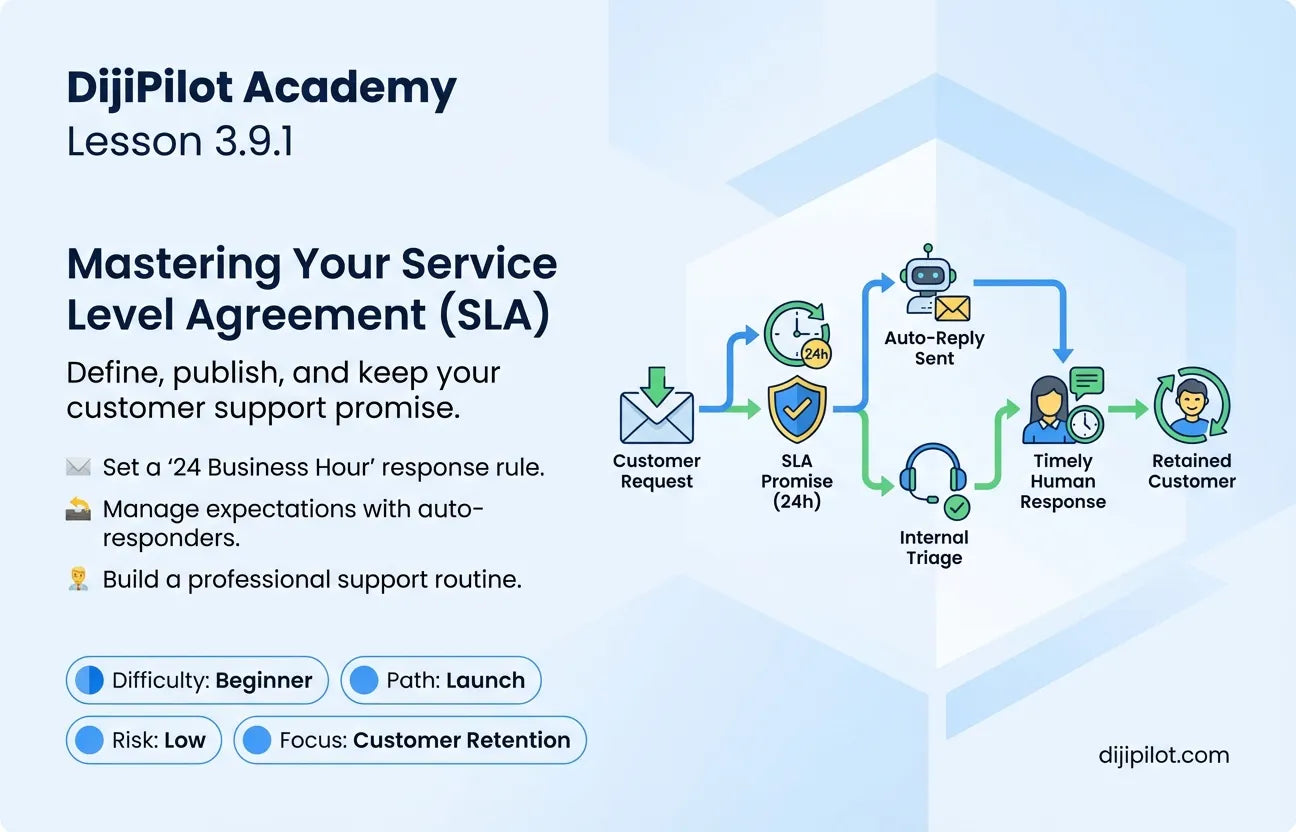 3.9.1 - How to Set a Service Level Agreement (SLA) & Response Time (Difficulty: Beginner | Path: Launch)