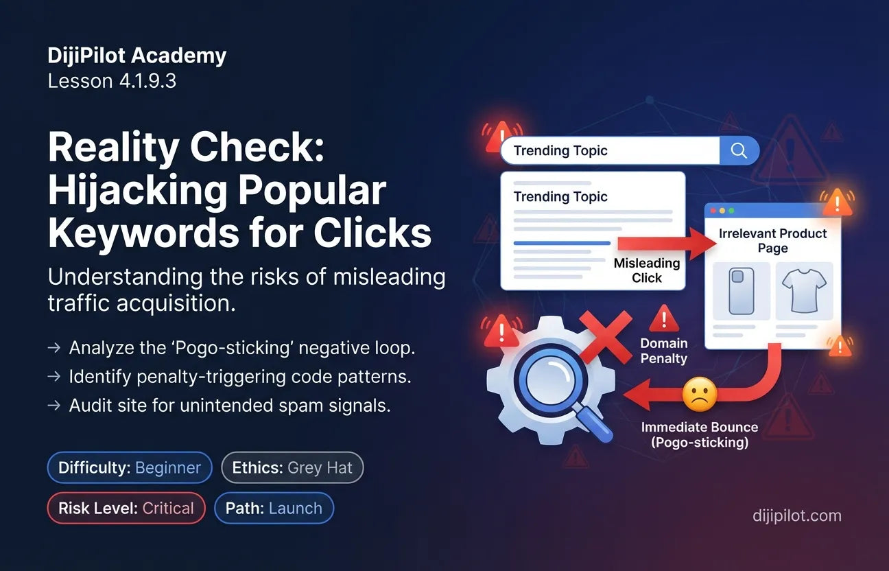 4.1.9.3 - Hijacking Popular Keywords for Clicks (Difficulty: Beginner | Ethics: Grey Hat | Path: Launch)