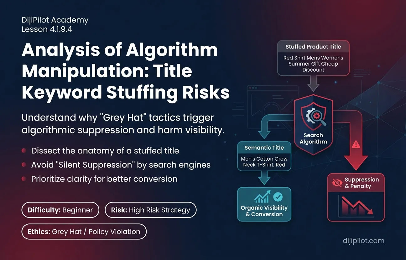 4.1.9.4 - Stuffing Hundreds of Product Titles with Irrelevant Keywords (Difficulty: Beginner | Ethics: Grey Hat | Path: Launch)
