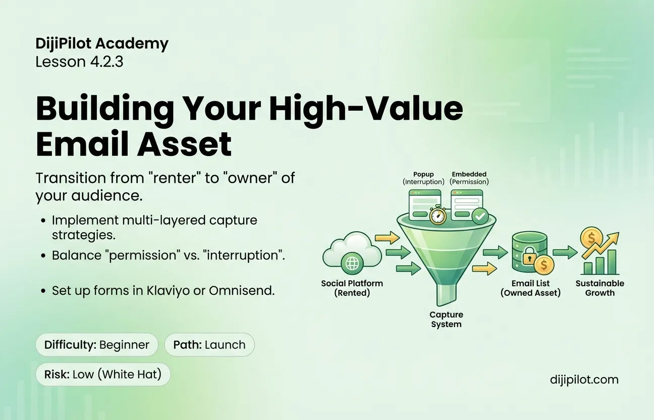 4.2.3 - How to Build Your E-commerce Email List (Difficulty: Beginner | Path: Launch)