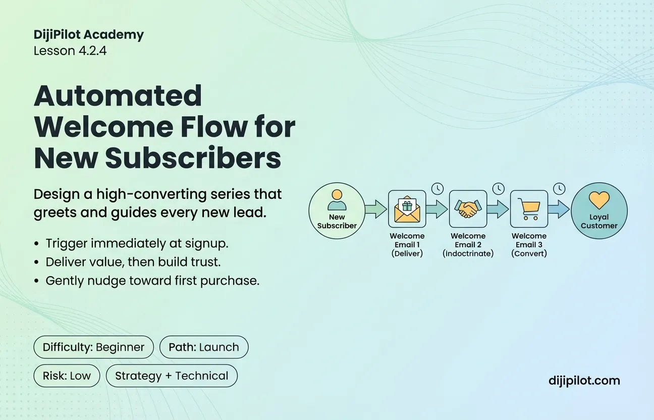 4.2.4 - How to Create an Automated Welcome Flow for New Subscribers (Difficulty: Beginner | Path: Launch)