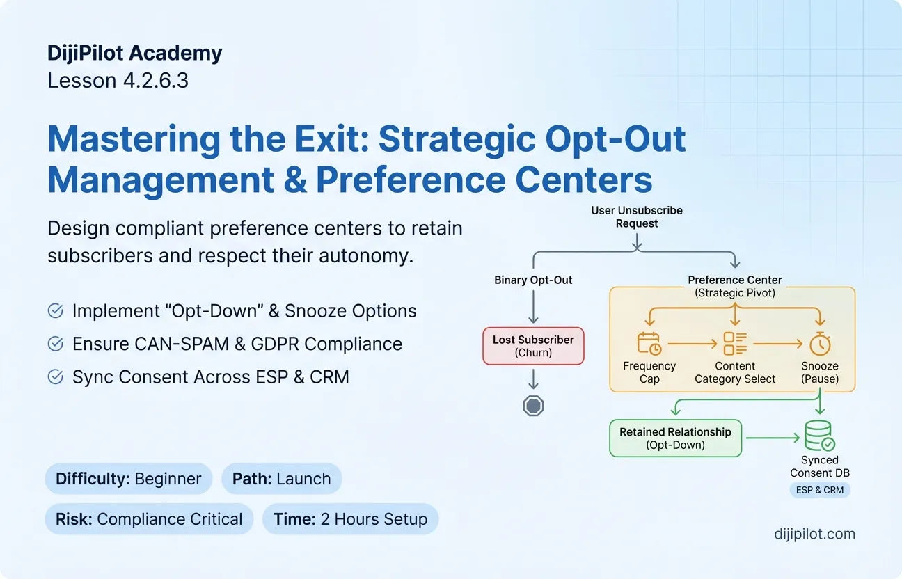 4.2.6.3 - How to Manage Opt-Outs & Preferences in Your Email App (Difficulty: Beginner | Path: Launch)