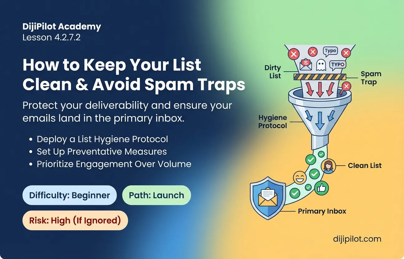 4.2.7.2 - How to Keep Your List Clean & Avoid Spam Traps (Difficulty: Beginner | Path: Launch)