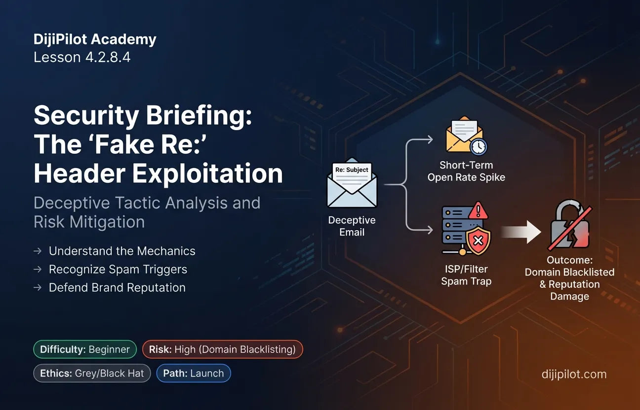 4.2.8.4 - The "Fake Re:": Using "Re: Your Order" in subject lines when no conversation exists (Difficulty: Beginner | Ethics: Grey Hat | Path: Launch)