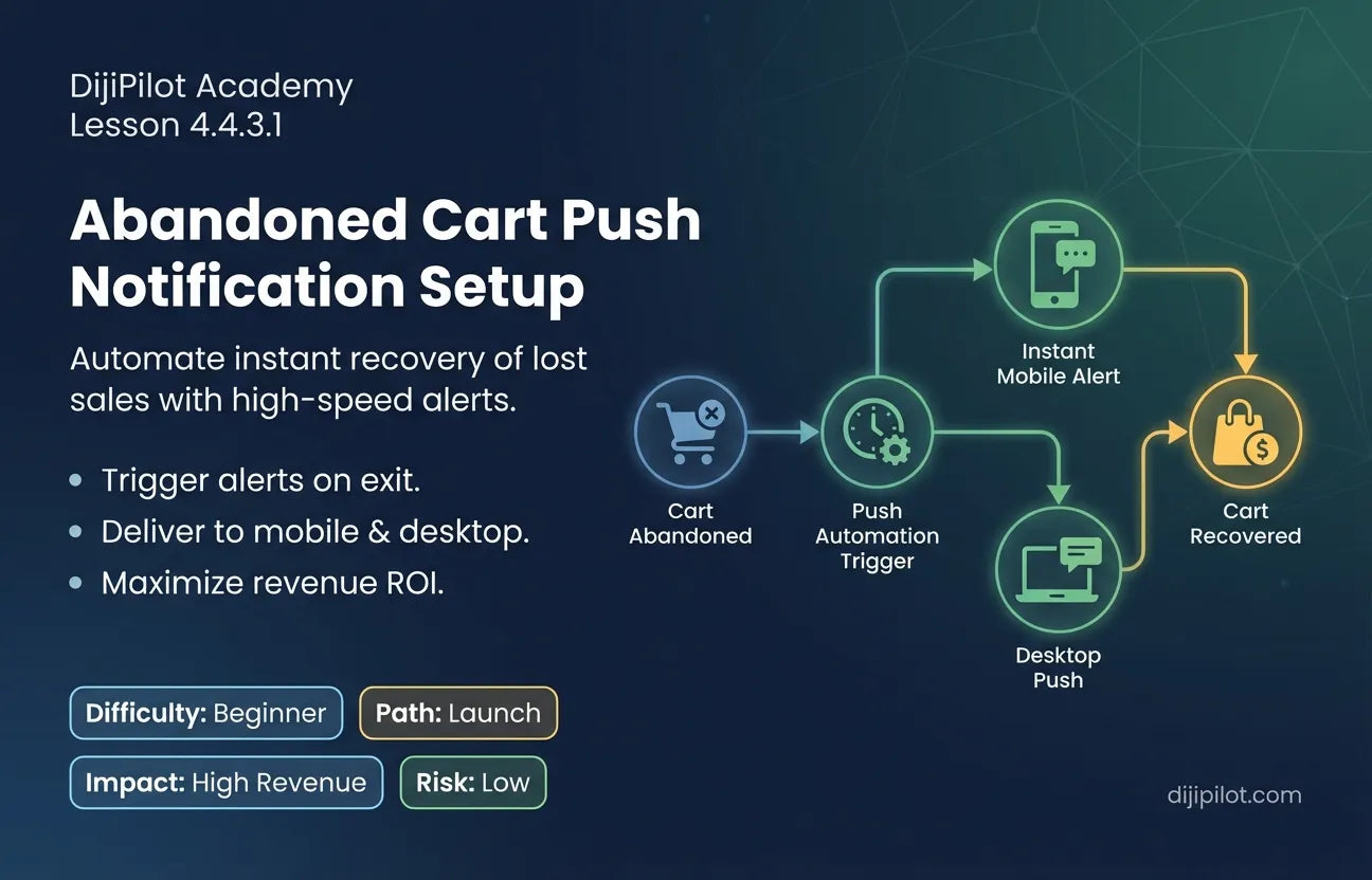 4.4.3.1 - How to Set Up an Abandoned Cart Push Notification (Difficulty: Beginner | Path: Launch)