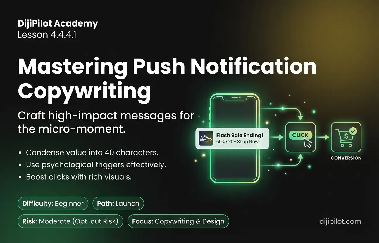 4.4.4.1 - Key Points for Effective Push Notifications (Short Copy, Urgency, Rich Images) (Difficulty: Beginner | Path: Launch)