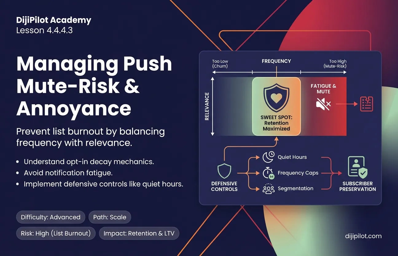 4.4.4.3 - Reality Check: Managing Opt-In Rates, Annoyance & Mute-Risk (Difficulty: Advanced | Path: Scale)