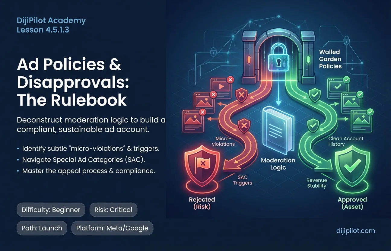 4.5.1.3 - What are Common Ad Policies & Disapprovals? (Difficulty: Beginner | Path: Launch)