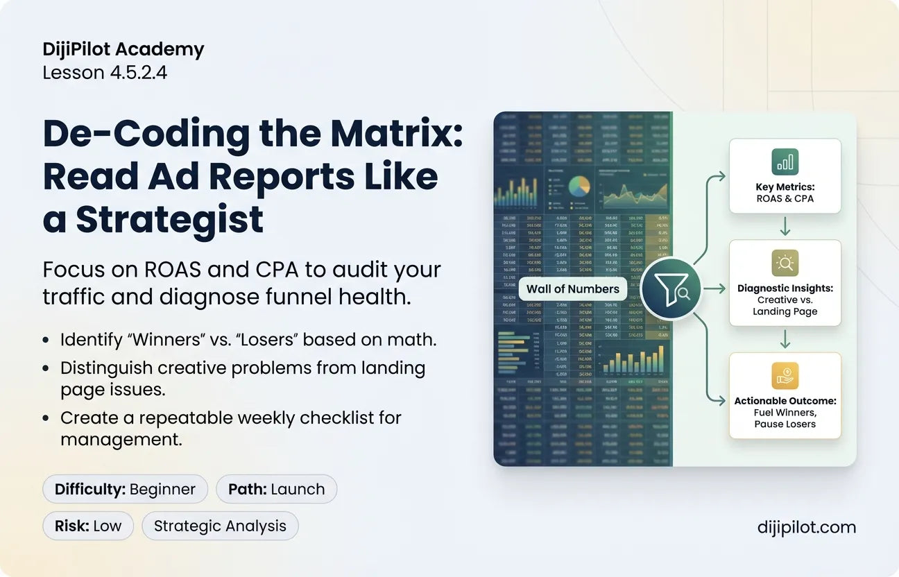 4.5.2.4 - How to Read Your Basic Ad Reports for Insights (Difficulty: Beginner | Path: Launch)