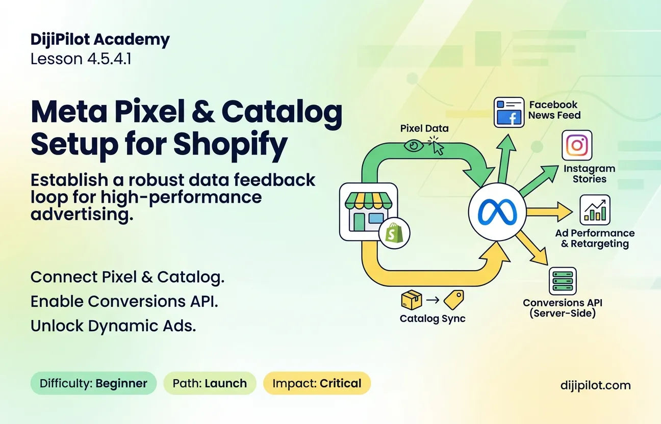 4.5.4.1 - How to Set Up Your Meta Catalog & Pixel on Shopify (Difficulty: Beginner | Path: Launch)