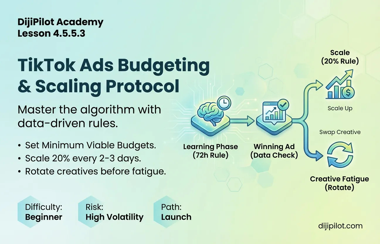 4.5.5.3 - How to Budget & Scale Your TikTok Ads (Difficulty: Beginner | Path: Launch)