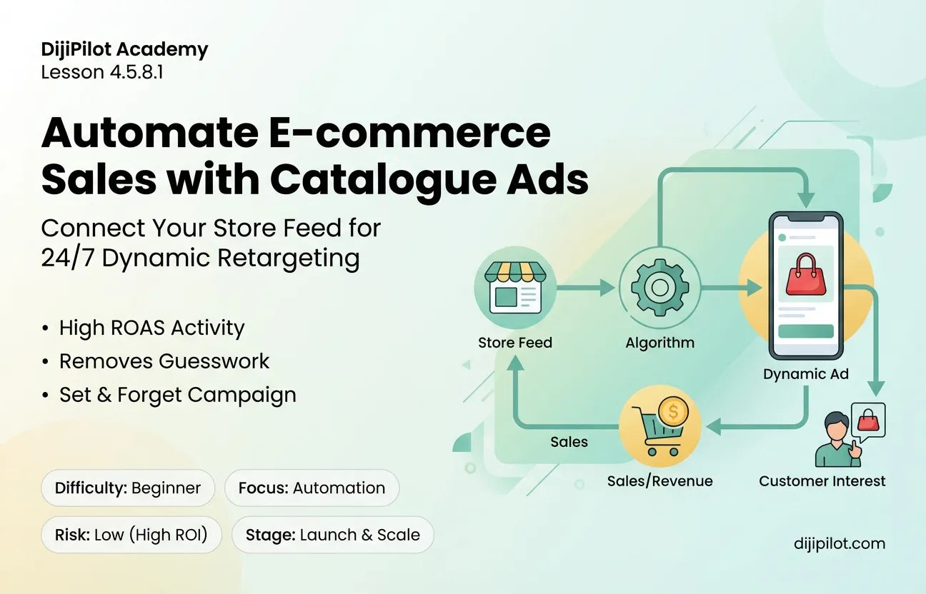 4.5.8.1 - Your Best Bet: Why Catalogue Ads (DPA/Shopping) are #1 for E-commerce (Difficulty: Beginner | Path: Launch)