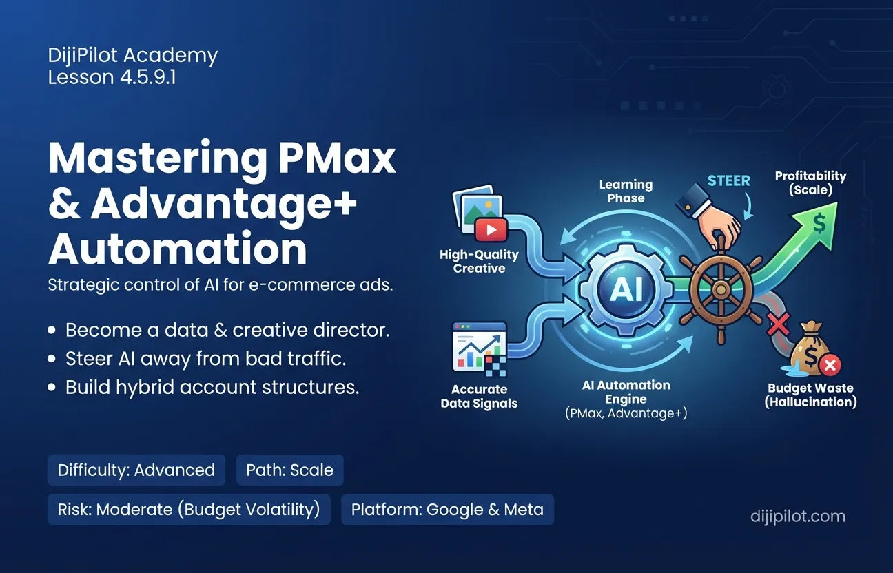 4.5.9.1 - How to Use Ad Platform Automation (e.g., PMax, Advantage+) (Difficulty: Advanced | Path: Scale)