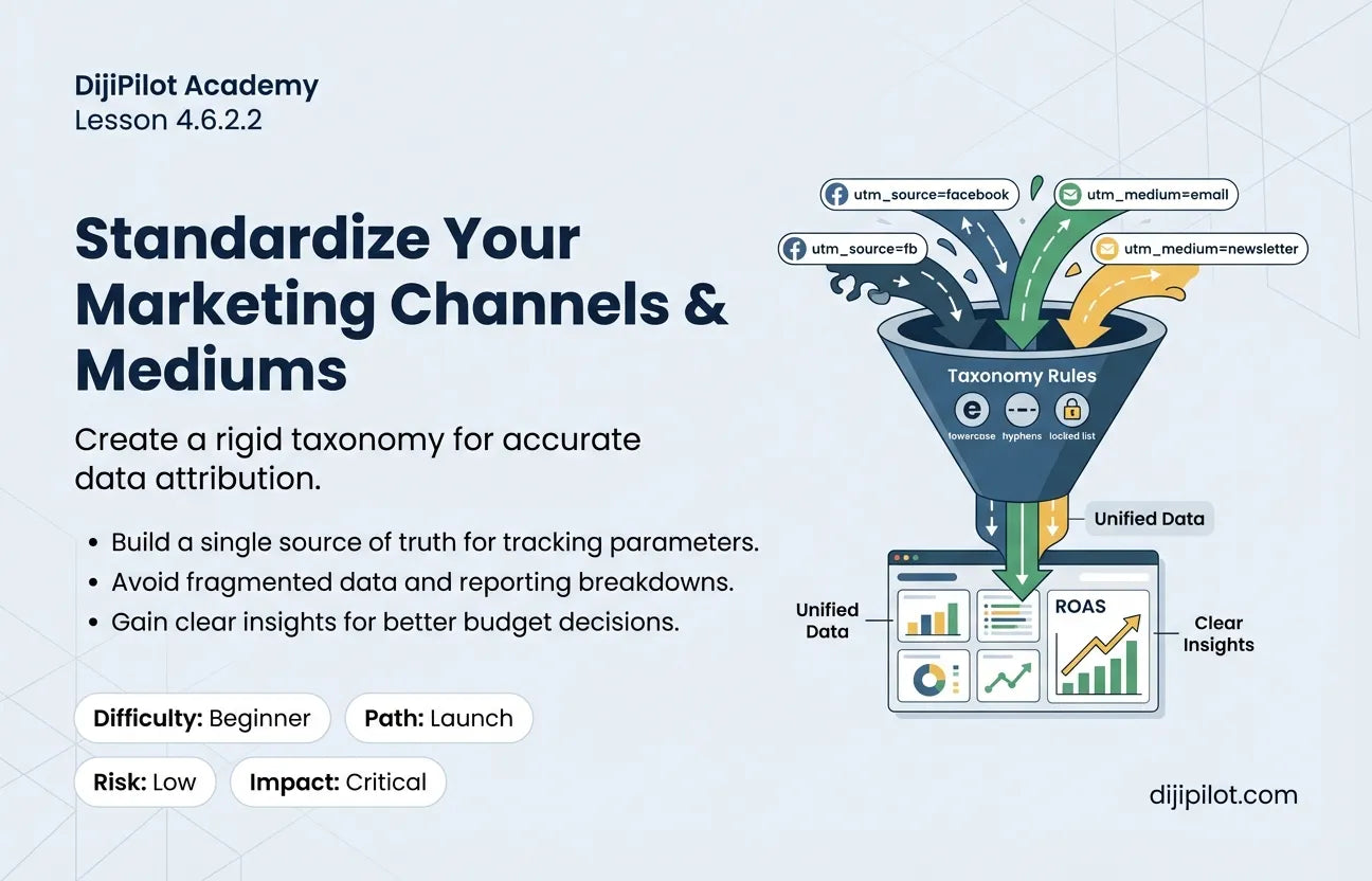 4.6.2.2 - How to Standardize Your Marketing Channels & Mediums (Difficulty: Beginner | Path: Launch)