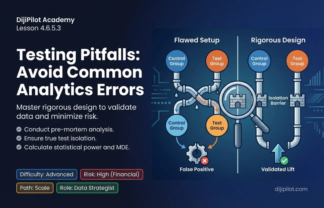 4.6.5.3 - What are the Common Pitfalls to Avoid in Testing? (Difficulty: Advanced | Path: Scale)