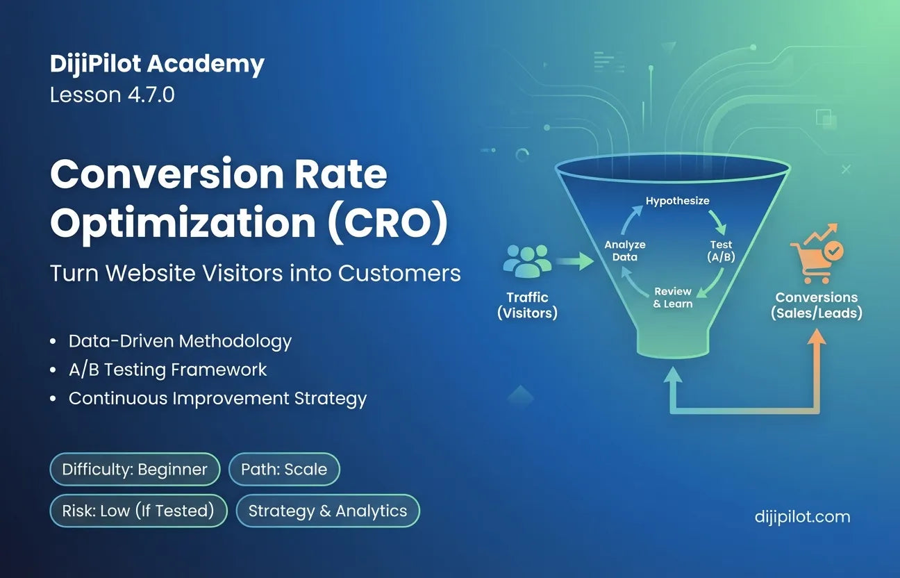 4.7.0 - What is Conversion Rate Optimization (CRO)? (Difficulty: Beginner | Path: Scale)