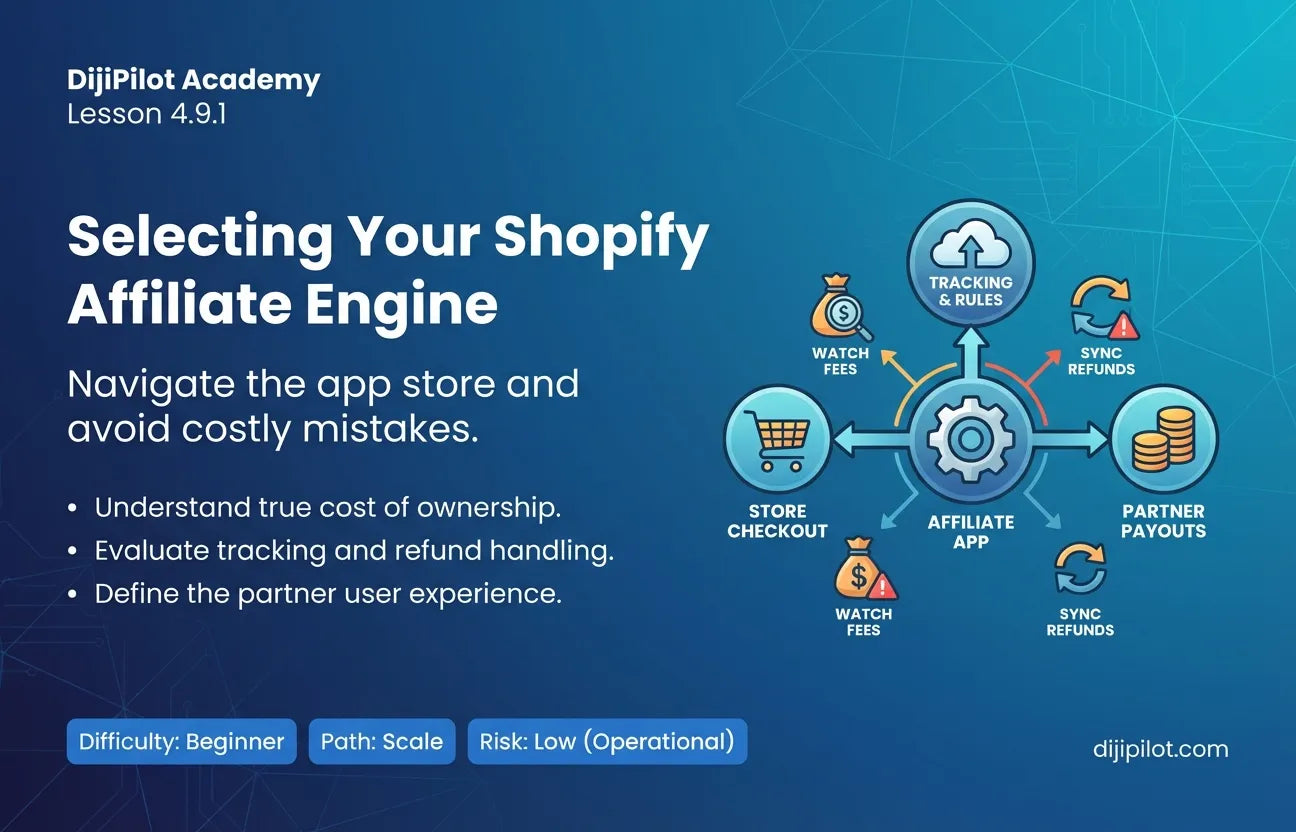 4.9.1 - How to Choose Your Shopify Affiliate Management App (Difficulty: Beginner | Path: Scale)