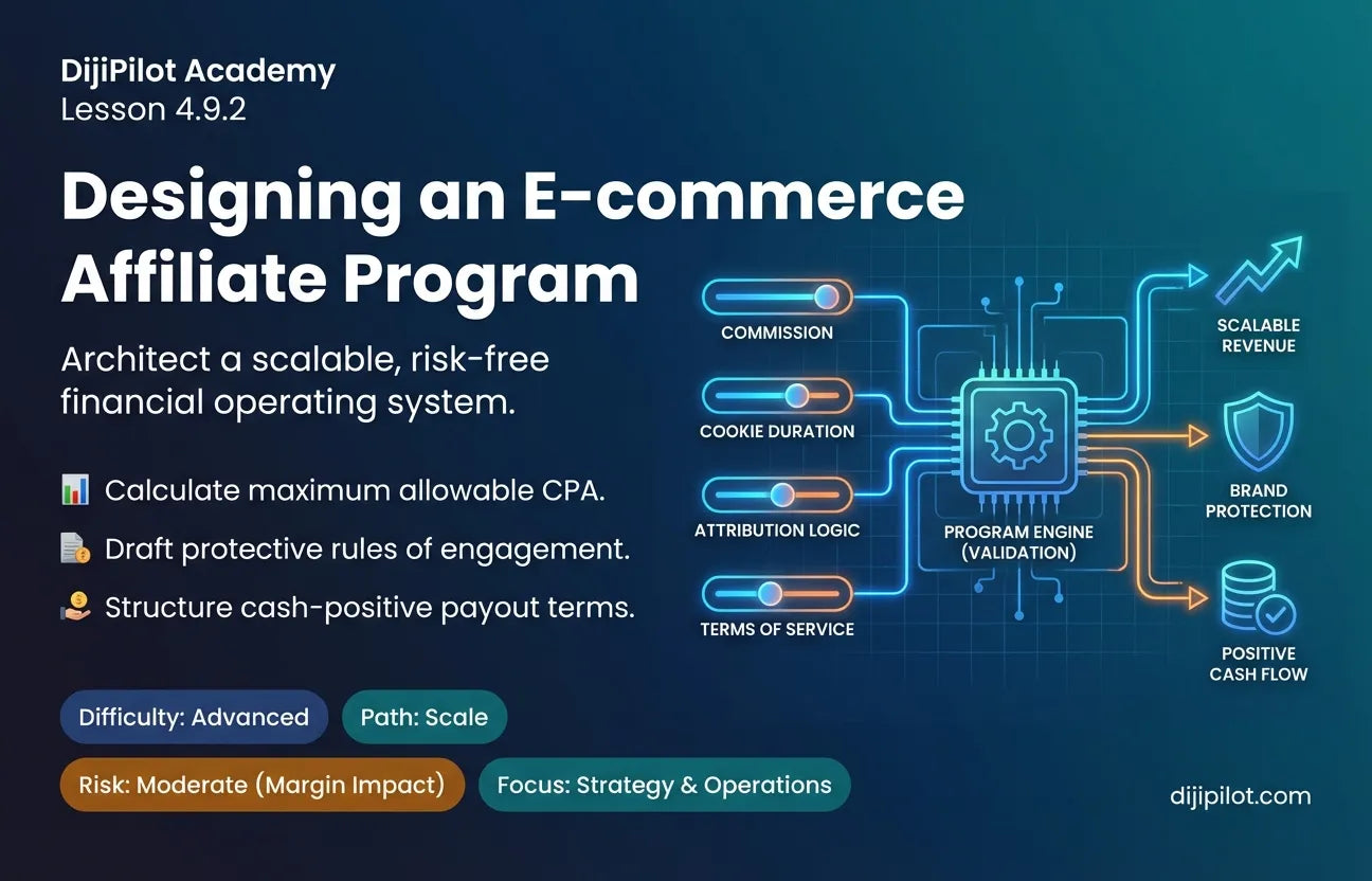 4.9.2 - How to Design an E-commerce Affiliate Program (Difficulty: Advanced | Path: Scale)