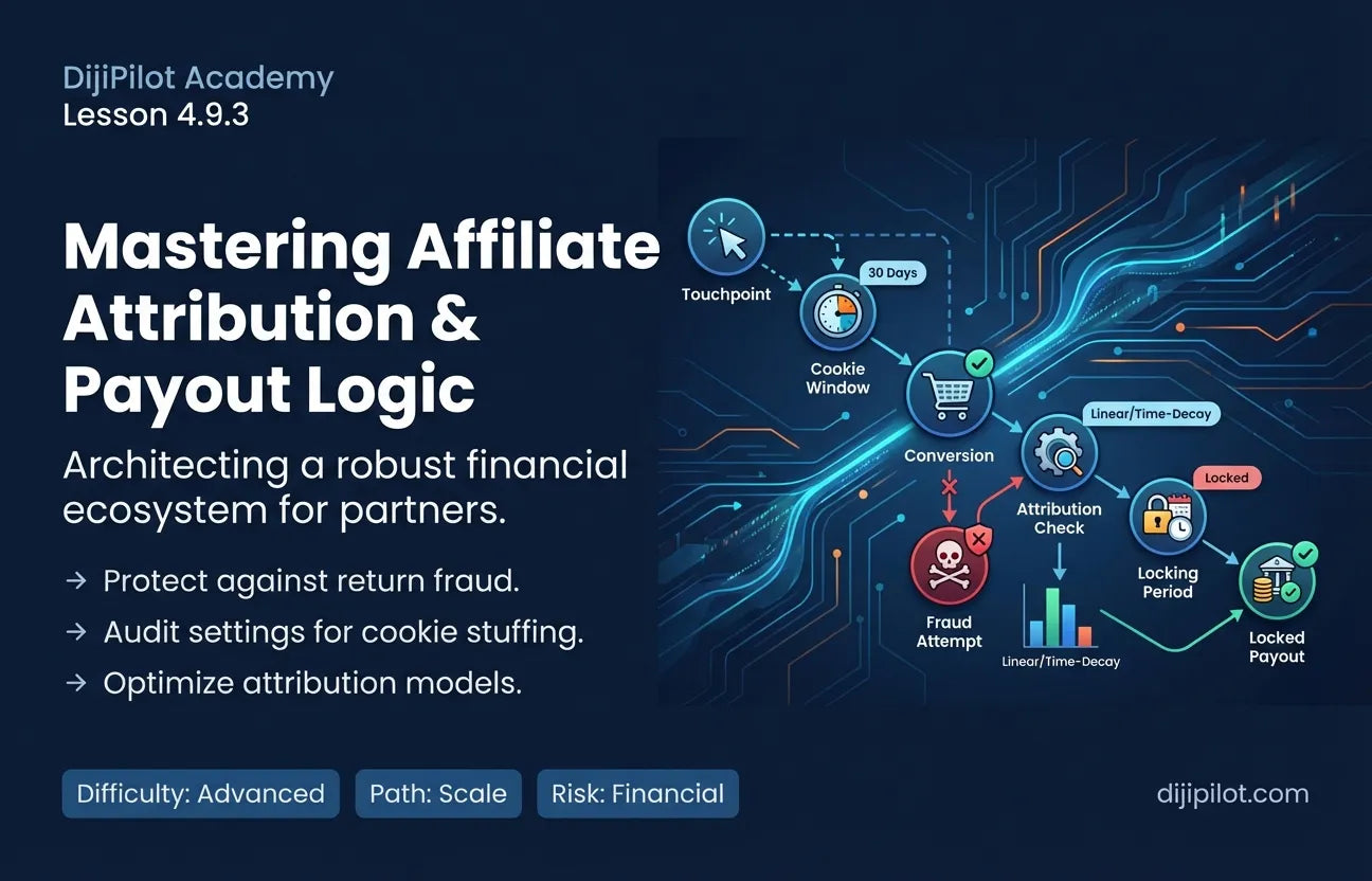 4.9.3 - Understanding Affiliate Attribution, Cookies & Payouts (Difficulty: Advanced | Path: Scale)