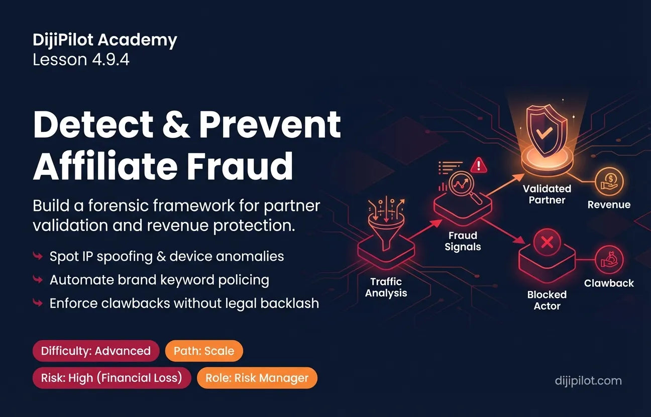 4.9.4 - How to Detect & Prevent Affiliate Fraud (Difficulty: Advanced | Path: Scale)