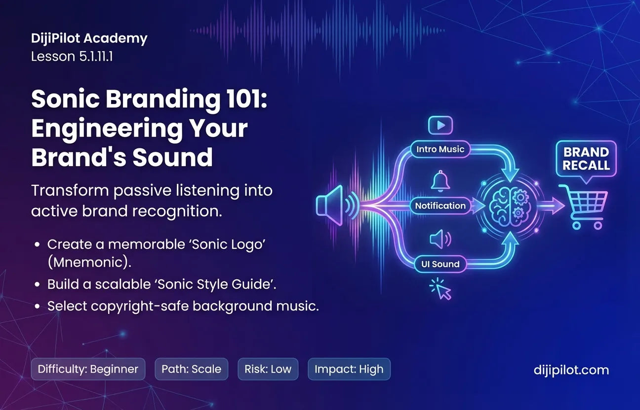 5.1.11.1 - Sonic Branding 101: Intro Music & Notification Sounds (Difficulty: Beginner | Path: Scale)