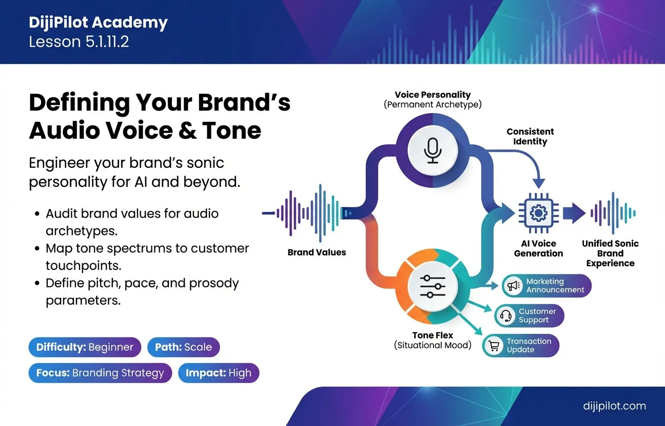 5.1.11.2 - Defining Your Brand's Audio Voice & Tone (Difficulty: Beginner | Path: Scale)