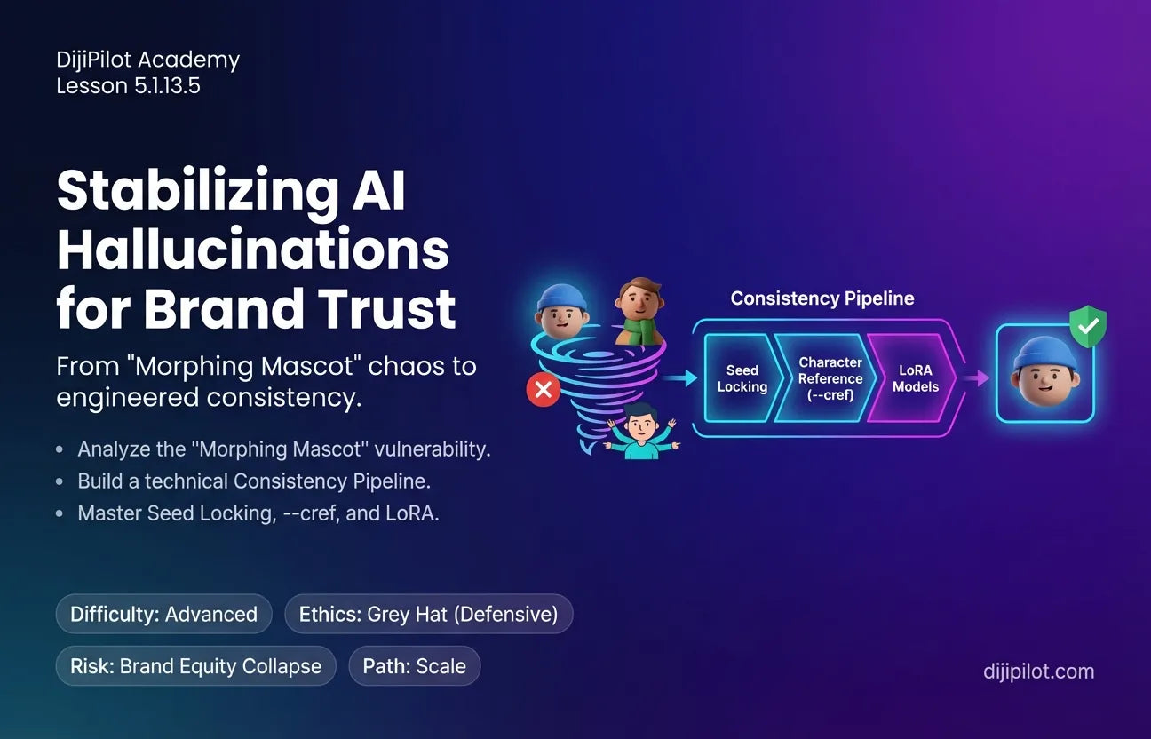 5.1.13.5 - The "Morphing Mascot": When Your AI Character Looks Different in Every Ad (Difficulty: Advanced | Ethics: Grey Hat | Path: Scale)