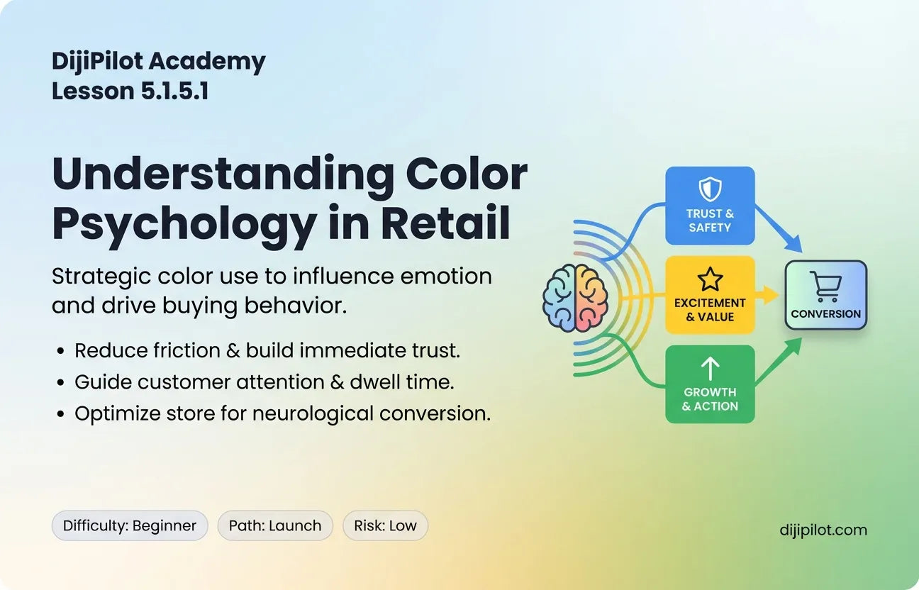 5.1.5.1 - Understanding Color Psychology in Retail: Triggers for Buying Behavior (Difficulty: Beginner | Path: Launch)