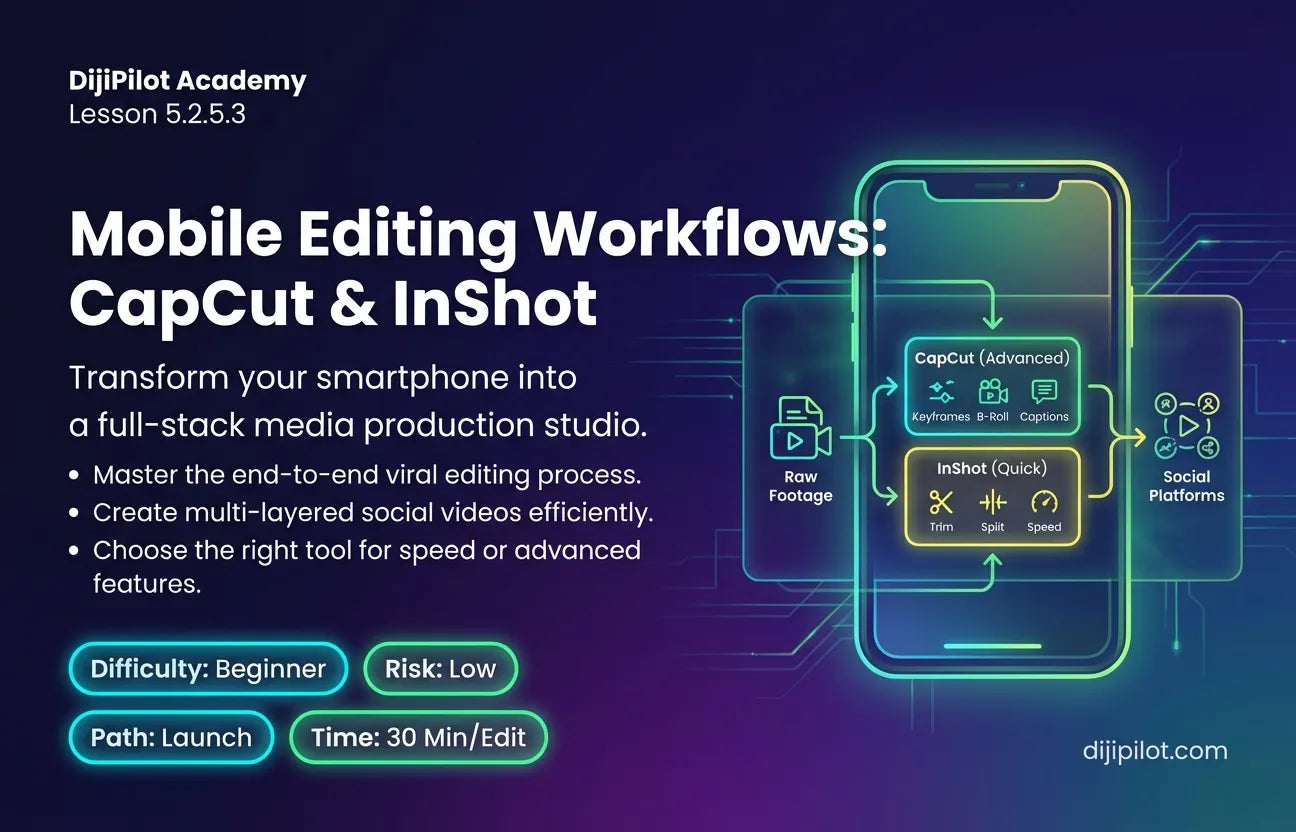 5.2.5.3 - Mobile Editing Workflows: CapCut & InShot (Difficulty: Beginner | Path: Launch)