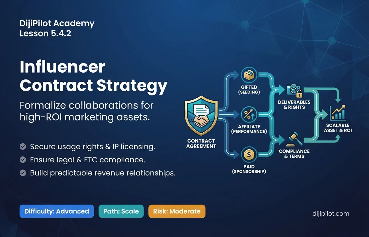 5.4.2 - Structuring Influencer Contracts & Collaborations (Difficulty: Advanced | Path: Scale)