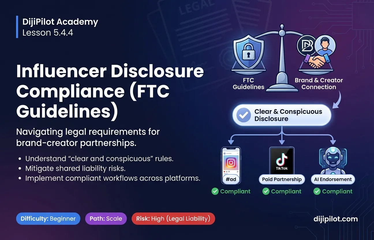 5.4.4 - Influencer Disclosure Compliance (FTC Guidelines) (Difficulty: Beginner | Path: Scale)