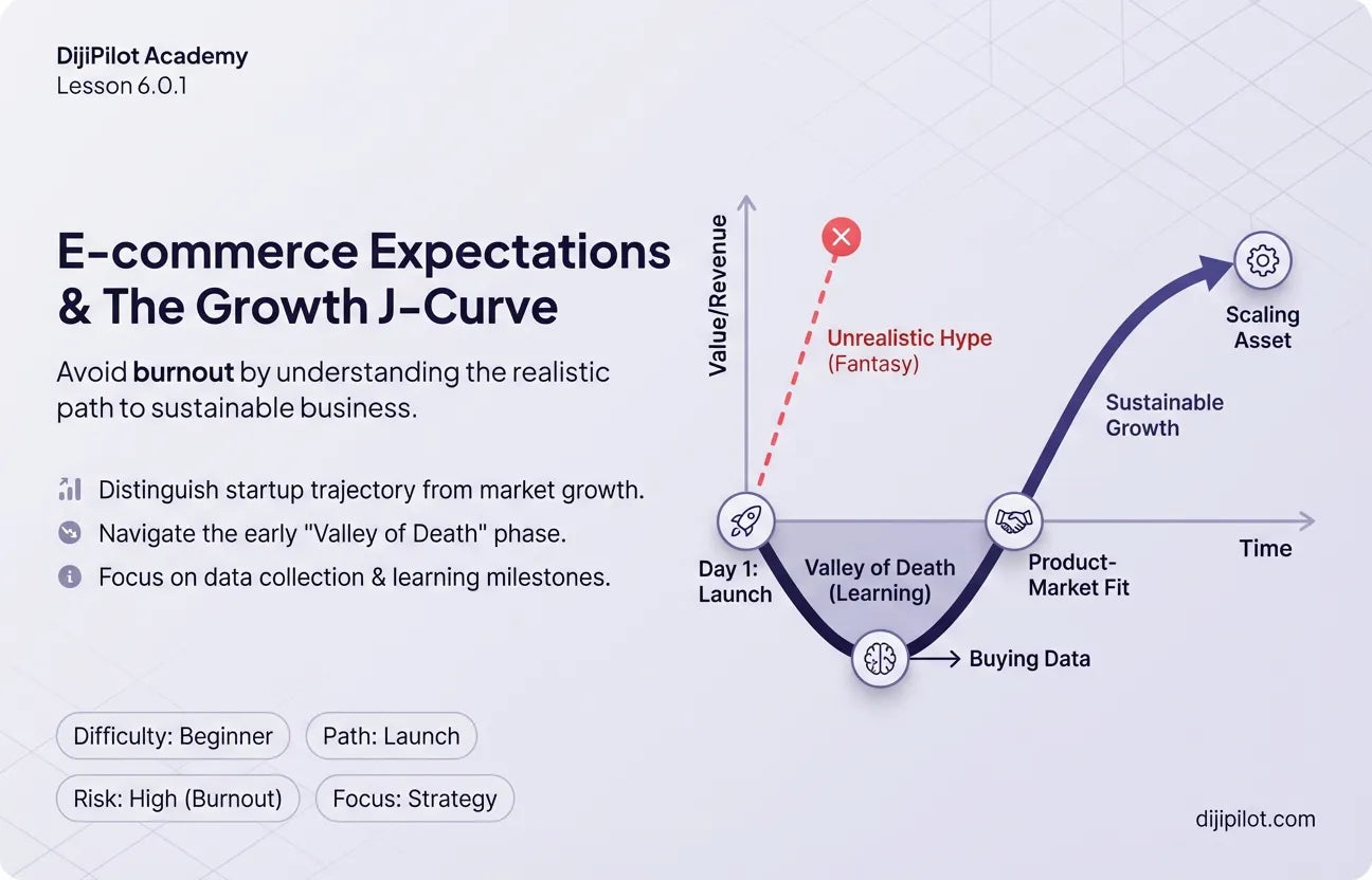 6.0.1 - How to Set Realistic Expectations for Your New E-commerce Business (Difficulty: Beginner | Path: Launch)