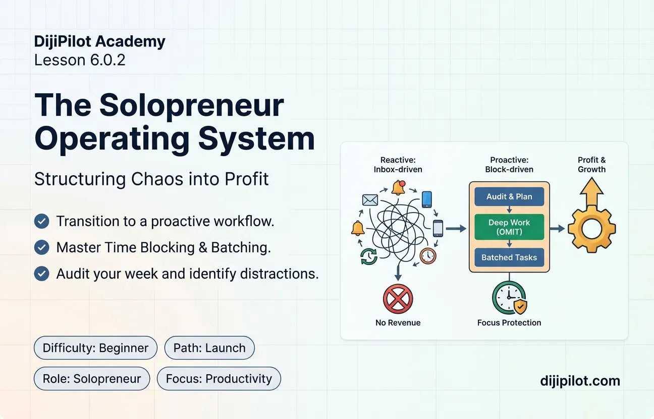 6.0.2 - How to Manage Your Time as a Solo Entrepreneur (Difficulty: Beginner | Path: Launch)