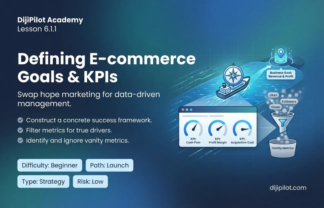6.1.1 - Defining E-commerce Business Goals & Key Performance Indicators (KPIs) (Difficulty: Beginner | Path: Launch)
