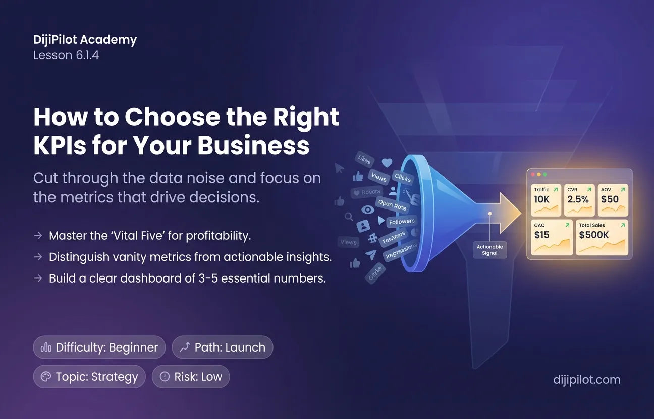 6.1.4 - How to Choose the Right KPIs to Track for Your Business (Difficulty: Beginner | Path: Launch)
