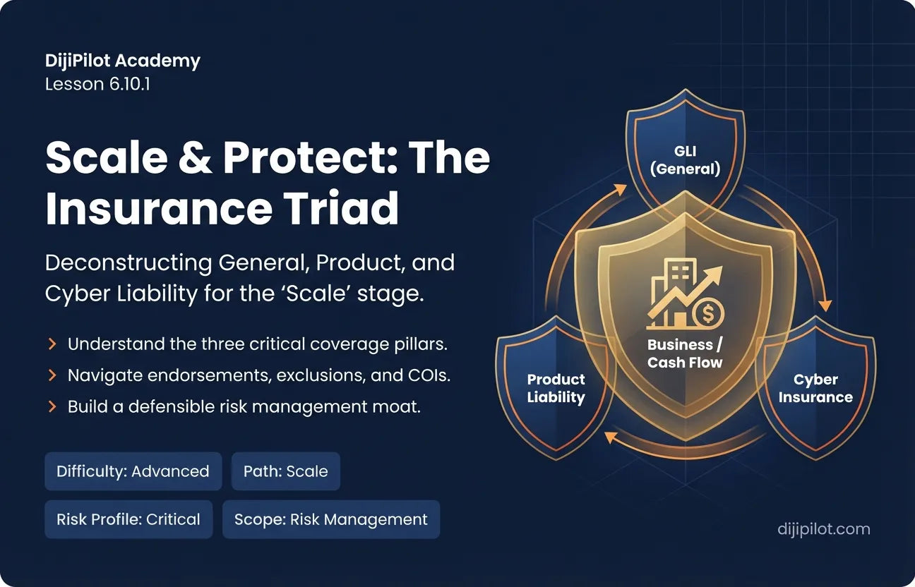 6.10.1 - Understanding General Liability, Product Liability, & Cyber Insurance (Difficulty: Advanced | Path: Scale)
