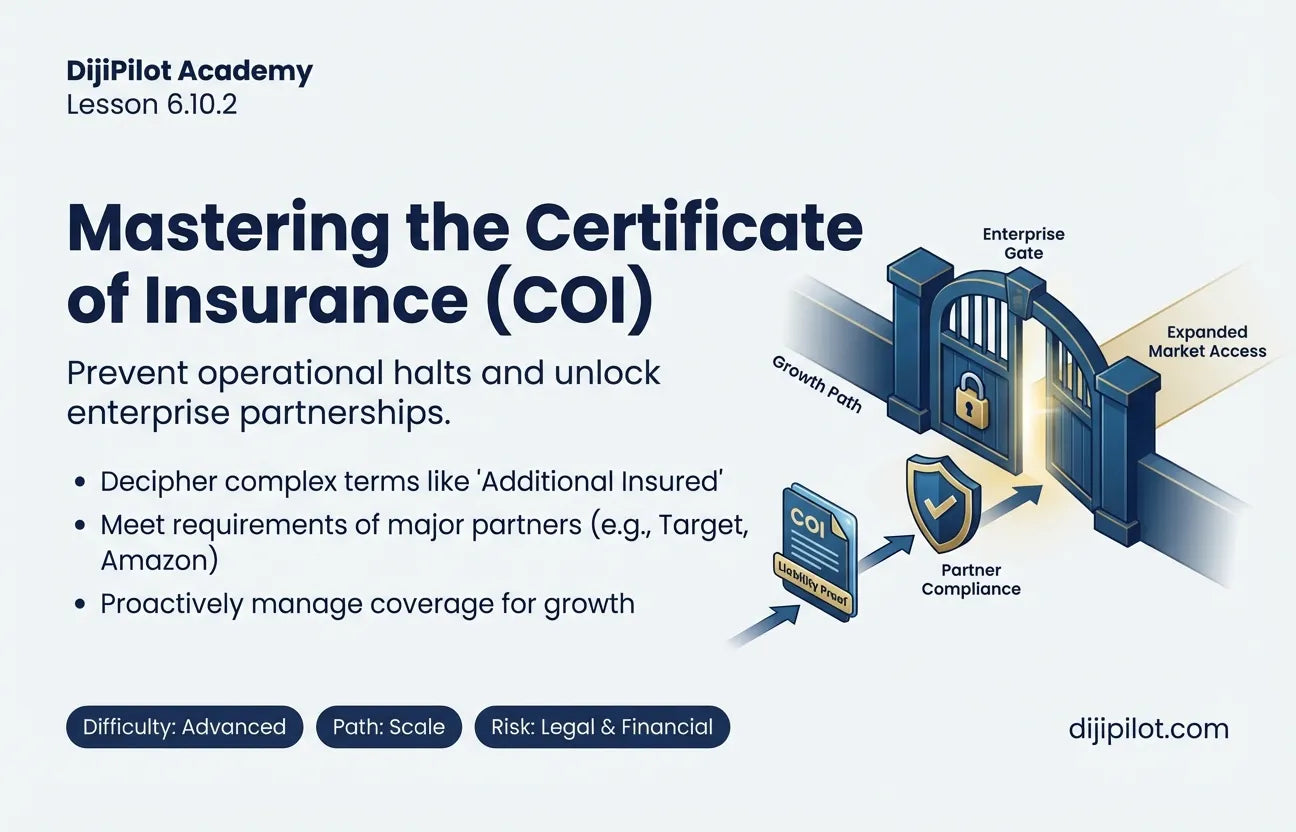 6.10.2 - When Do You Need a Certificate of Insurance (COI)? (Difficulty: Advanced | Path: Scale)