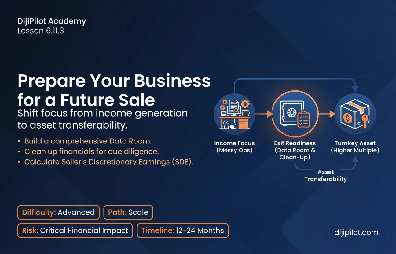 6.11.3 - How to Prepare Your Business for a Future Sale (Difficulty: Advanced | Path: Scale)