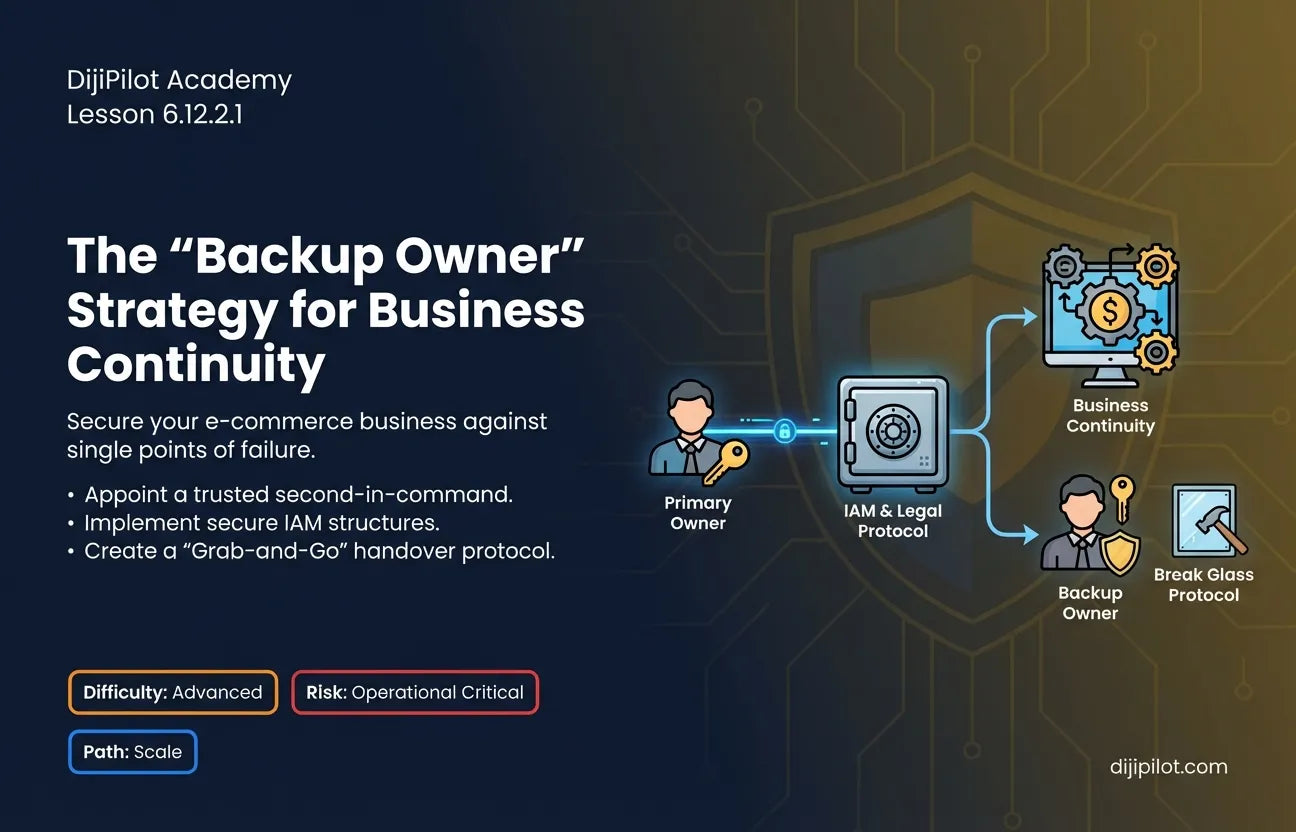 6.12.2.1 - The “Backup Owner” Strategy: Appointing a Trusted Second-in-Command for Your E-commerce Business (Difficulty: Advanced | Path: Scale)